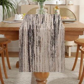 LOZULO Dark Grey Table Runner Modern Table Weatherproof Washable Outdoor Tablecloth Spring for Party Table Mats Kitchen Runner 40 x 140 cm