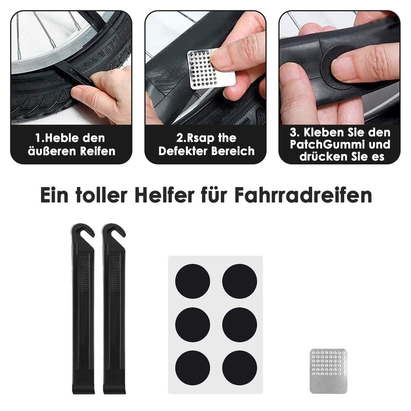 WOTOW 16-in-1 Multifunction Bicycle Repair Kit with Allen Keys and