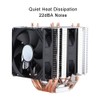 Quiet 4pin 6 Heatpipe CPU Cooler Dual tower Air Cooling