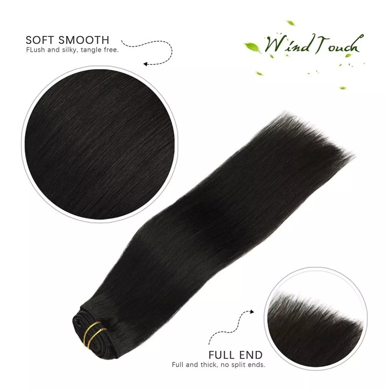Windtouch Extensiones De Cabello 22in Negro #1b 70gr