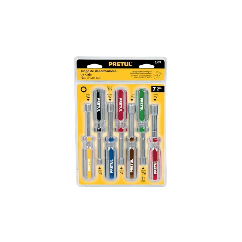 Set of screwdrivers, 7 rooms, Pretul