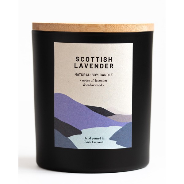 Scottish Lavender - Organic & Vegan, Luxury Scented Candles. Hand