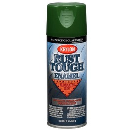 Krylon (K09223007-6 PK) 'Rust Tough' Hunter Green Rust Preventive Enamel - 12 oz. Aerosol, (Case of 6)