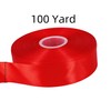 BEAUTOPE 100 Yards Red Satin Ribbon for Gift Wrapping Flower