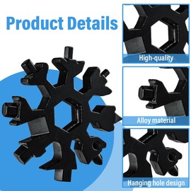 Geschenke für Männer, 3 Stück, 18 in 1 Schneeflocke Multitool Valentinstag Geschenke, Geschenke für Papa Geschenk Vatertag, Ihn Geburtstagsgeschenk für Männer Kleine Geschenke für Papa Freund