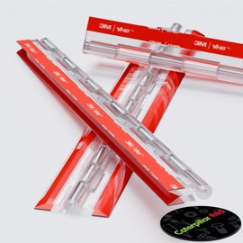 4X Acrylic Hinges - No Glue Required. Transparent Clear Plastic Acrylic 300mm