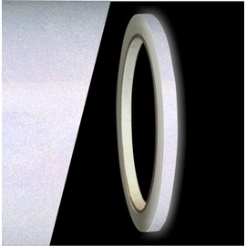 siviwonder Decorative Strips White Reflective Reflective Sticker 5 mm Length 10 m Car Reflective Tape White
