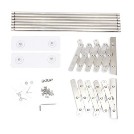 DNYSYSJ Retractable Towel Rack, Wall Mounted Stainless Towel Holder Shelf Bathroom Storage Rack Rail Bar Stand 42~80cm Adjustable