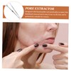 SAFIGLE 2Pcs Stainless Steel Blackhead Extractor Tool Pore Cleaning Scraper