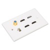 Wall Plate 6 Ports HD Multimedia Interface CAT6 TV F