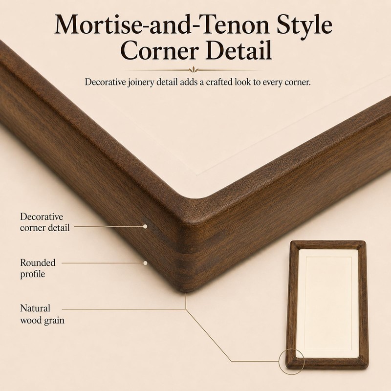 Natural American Black Walnut Wood Picture Frame, 2x3 Inch