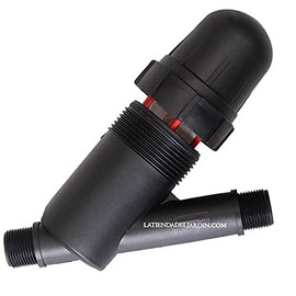 Suinga. 1" Mesh Filter for 32mm pipe. Used in irrigation and drip irrigation installations. 1" thread and filter capacity 120 mesh.