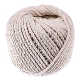 3 Strand Cable Cotton Twine (2 MM x 165 Feet) - Mason Line, Chalk Line, Seine Twine - Hold Knots Securely