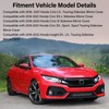 Moonlinks Compatible with 2016-2021 Honda Civic Passenger Side Mirror Cover