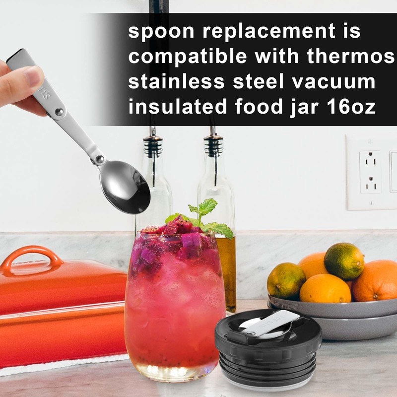 3 x Foldable Spoon for Thermos Funtainer Food Jar 16