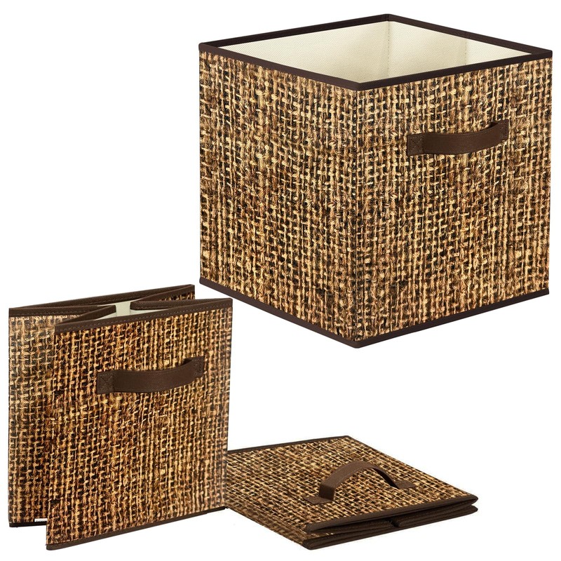 homyfort 12x12 Cube Storage Bins - Fabric Cubby Bins with