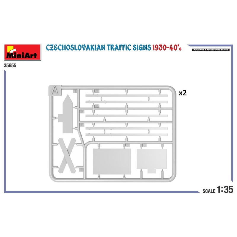 Mini Art 35655 1:35 Traffic Signs Czecheslo. 30-40 - Faithful