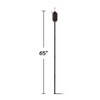 TIKI Adjustable Flame Resin Torch – Black Decorative Outdoor Lighting