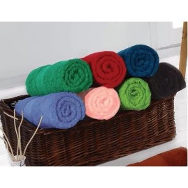 Competition Toalla Medio Baño 100% Algodón 600grs, Súper Absorbentes Color Verde Liso