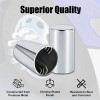New Custom Chrome Removable Hub Caps Cover Kit 33mm Front