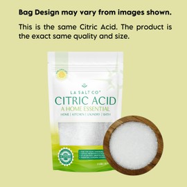 LA SALT CO Citric Acid 2 Pound Pouch, 100% Pure Food Grade, USP, Kosher, Non-GMO, Fragrance Free Fragrance Free