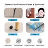 sourcing map Pack of 4 Rubber Feet Bumper Buffer Feet