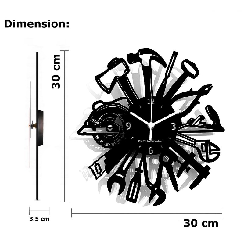 Instant Karma Clocks Wall Clock ➤ Carpenter Artist Masonry Plumber