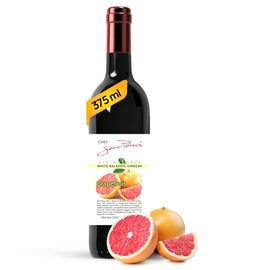 Chef Jean Pierre's Italian Balsamic Vinegar - 375ml (12.5oz) Rich Grapefruit Flavor, 12-Year Traditional Barrel Aged - Ideal For Enhancing Your Meals