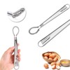 2 whisks, hand mixer, semi-automatic rotating, stainless steel rotary mixer,