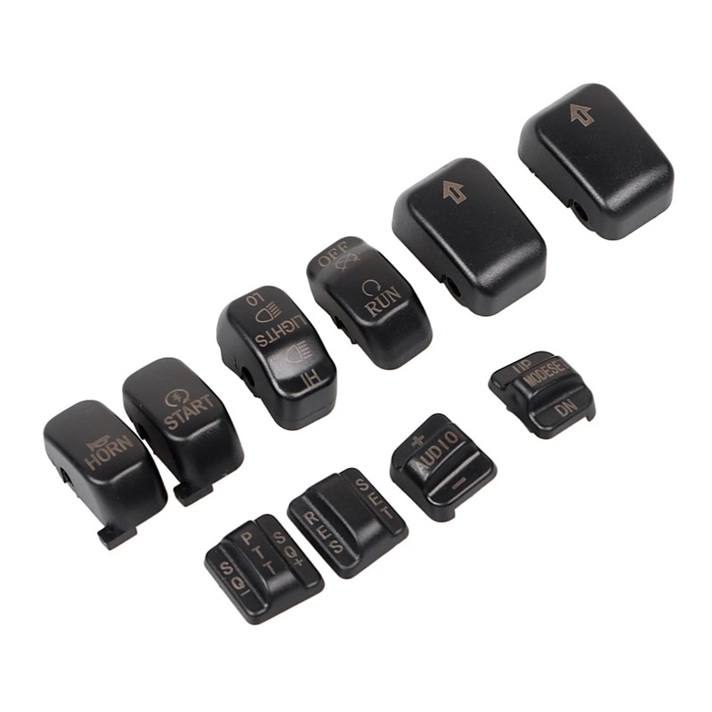XMMT Black Hand Control Switch Housing Caps Fit for Harley