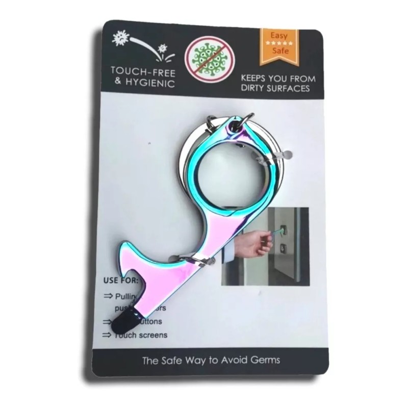 Dtup Llavero Llave Anti Contagio Anti Virus Touch Multiusos Acero