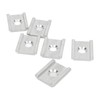 6PCS Aluminum Kayak Adapter Anodized Tight Connection Track Adapter Plates