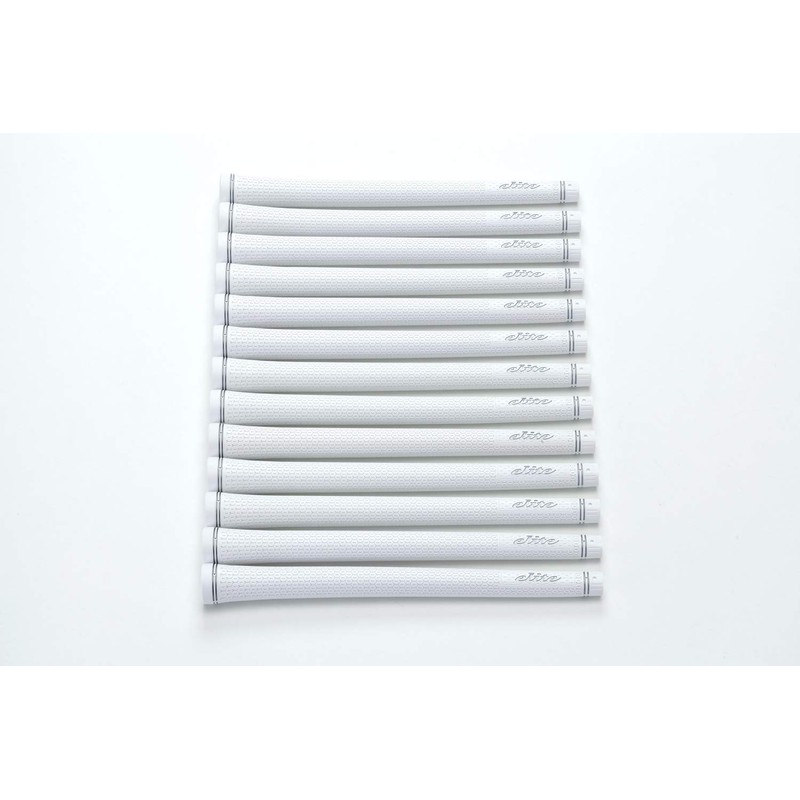 elitegrips TD50 Golf Grips, Set of 13, Silver White with