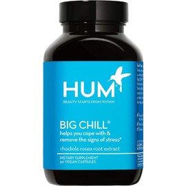 HUM Big Chill - Calming Supplement with Rhodiola Rosea for Stress & Mood Support - Balances Adrenal Health for Improved Stress Response (30-Day Supply)