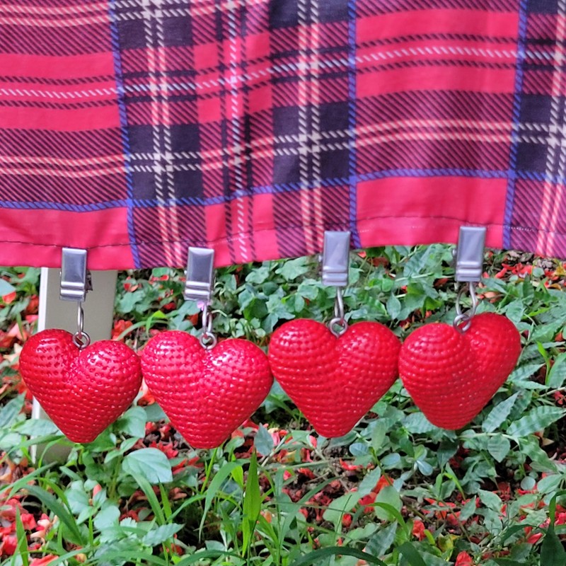 Twofish Home - Juego de 4 clips de resina de