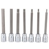7Pcs Extra Long Hex Bit Socket Set 3/4/5/6/7/8/10 mm Drive