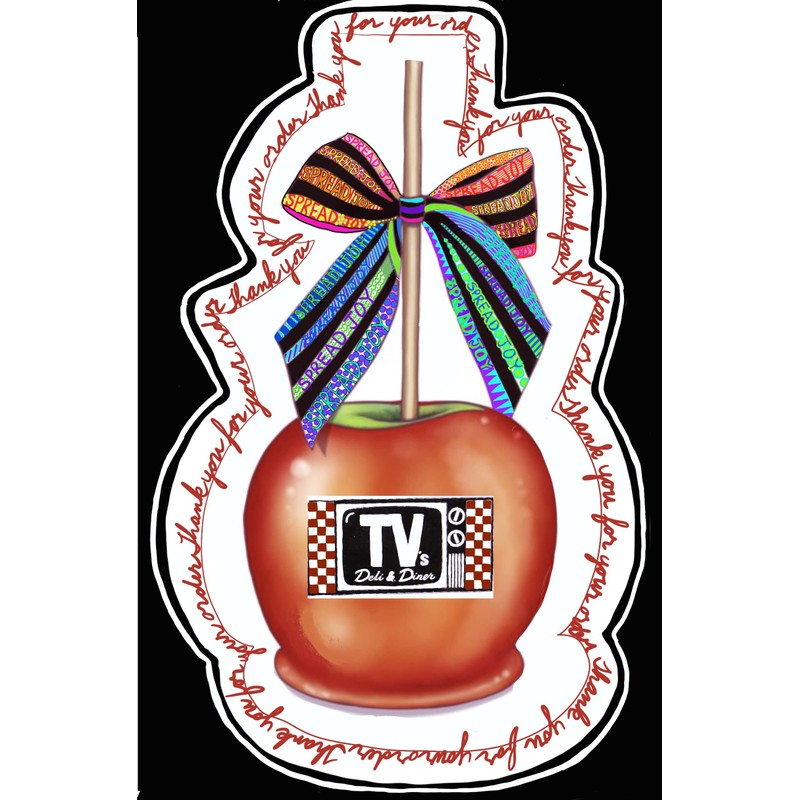 Gourmet Jumbo Caramel Apple (Chocolate Candy Buttons & Milk Chocolate)