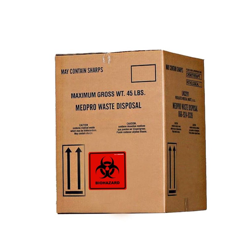 Biohazard Stickers- 5.5" x 5.5" Biohazard Labels (Pack of 10)