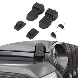 RT-TCZ para Jeep JL OEM pestillos de capó con llave para Jeep Wrangler JL JLU Gladiator JT 2018-2024 Original Factory Black 2pcs