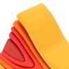 5pcs Fire Flame Element Stacking Toys Wooden Stacker Nesting Building