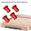 4 Pack Bench Dogs, Aluminum Alloy Workbench Stoppers for T-Track