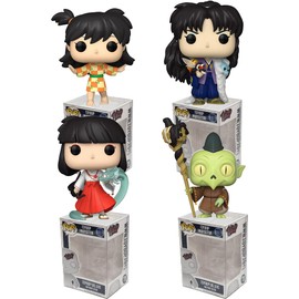 Funko Inuyasha Series 2 + Protector: Anime - Pop! Animation Vinyl Figure (Bundled with ToyBop Box Protector Collector Case) (S2 Set of 4)