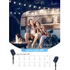 Brightown Solar Lights Outdoor Waterproof, 2 Packs Total 39Ft 120