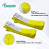 2 Pack Polyester Lifting Slings, 1" x 3' Twisted Eye