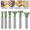 TOTOWOOD Keyhole Router Bits Set, 1/4" Shank Router Bit Set