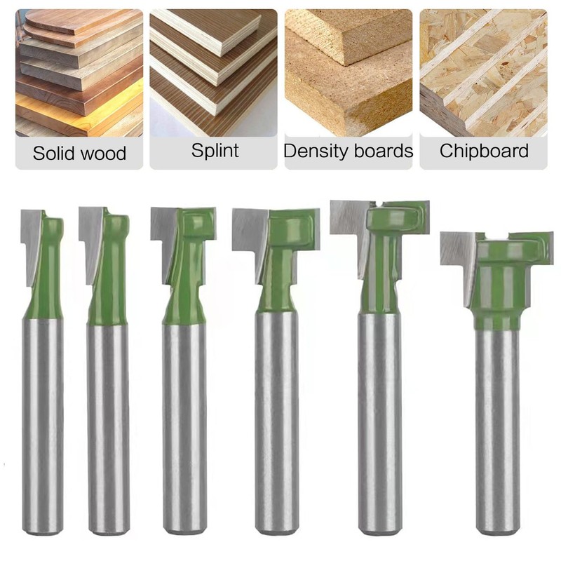 TOTOWOOD Keyhole Router Bits Set, 1/4" Shank Router Bit Set
