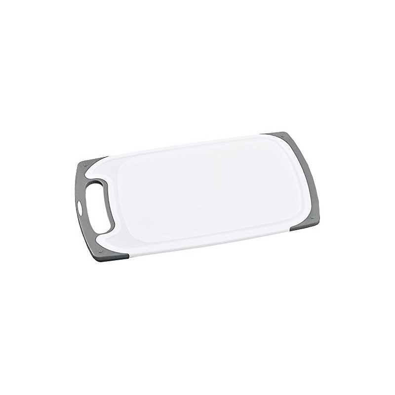 KESPER 30754 Kunststoff-Schneidebrett, 25 x 15 x 0,9 cm, grau