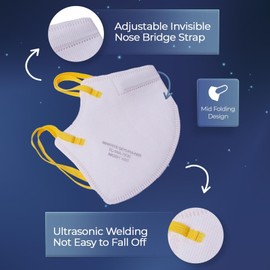 Makrite SEKURA N95 Foldable Particulate Respirator Mask, NIOSH Certified, M/L
