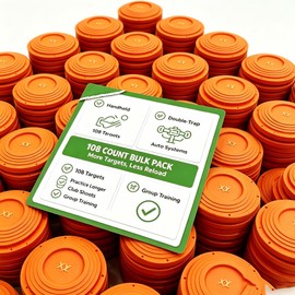 Clay Pigeons(108-Pack), 108mm Standard Skeet & Trap Shooting Targets