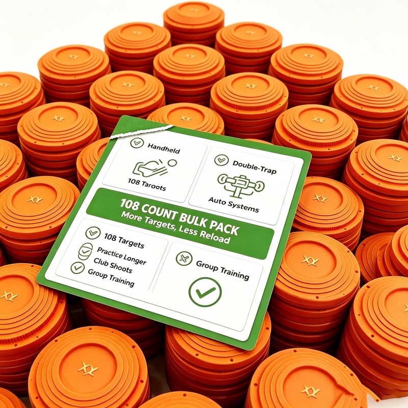 Clay Pigeons(108-Pack), 108mm Standard Skeet & Trap Shooting Targets